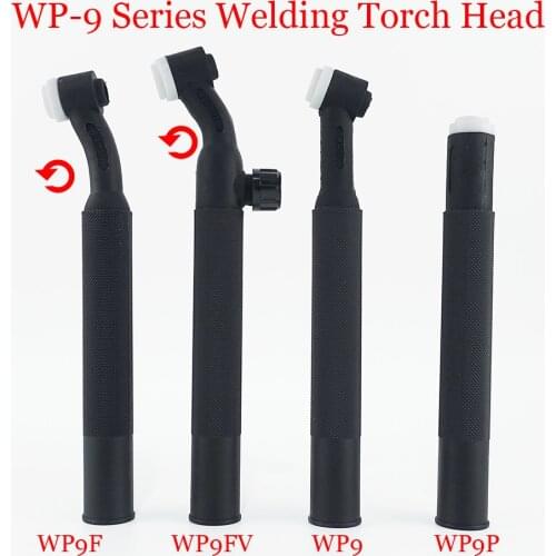 WP9 WP9F 9F 9V 9FV SR9 TIG Torch Body Air Cooled Head Rotatable 125A Tungsten Argon Valve Flexible Neck Welding Gun