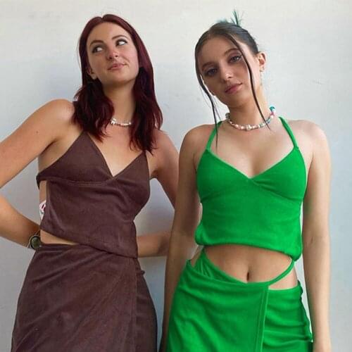 YHLZBNH Fashion Sexy Backless Lace Up Camisole Women Sleeveless V Neck Solid Slim Tank Top Holiday Casual Crop Top Streetwear