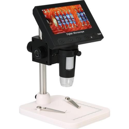 LCD Digital Video Microscope 1000X 4.3" 5.0MP LED Magnifier microscopio for Mobile Phone Maintenance QC/Industrial Inspection