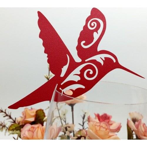 100pcs Wedding Hollow Name/Place/Cup Card Laser Cutting Flying Birds Paper Guest Seat Card Party Meet Shower Decoration 6ZSH061