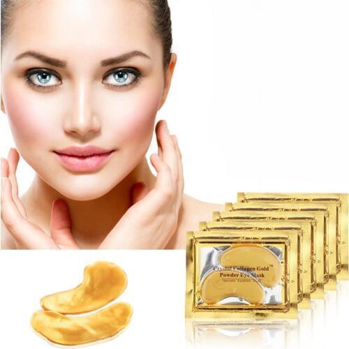 2Pcs=1Packs Eye Mask Gold Crystal Collagen Eye Patches For Eye Care Anti-Wrinkle Remove Black Circle