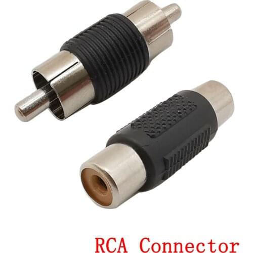 2Pcs RCA Connector RCA Male Female Plug Jack Coupler Audio Connector RCA Male to Male/Female to Female Plug Jack Cable Adapter