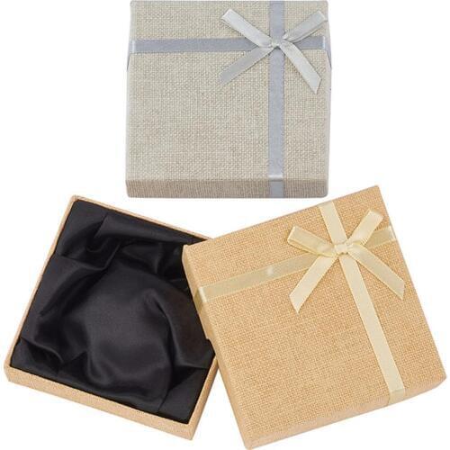 24pcs High Quality Jewelry Organizer Box Cardboard Bracelet Storage Case Necklace Jewelry Gift Display Packaging Box Mixed Color