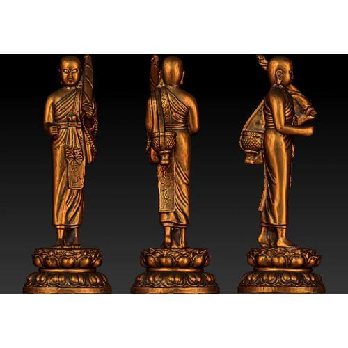 3d model relief for cnc in STL file format Monk 2