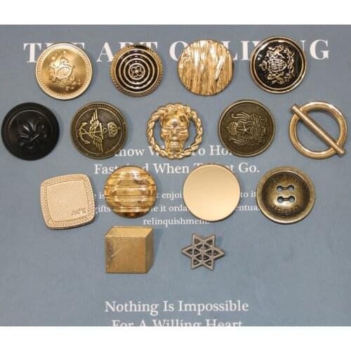 5pcs Fashion Metal Suit Buttons For Coat Pants Decorations Sewing Accessories High Quality Wholesale