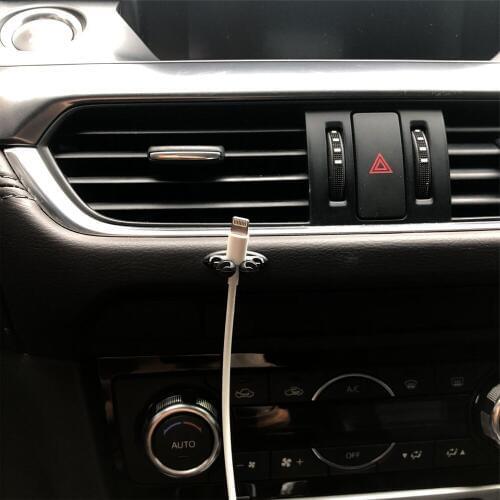 8pcs Car Wire Clip Stickers for DACIA SANDERO STEPWAY Dokker Logan Duster Lodgy