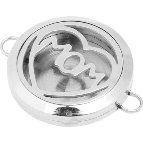 Aromatherapy Locket Perfume Essential Oil Diffuser Bangle Bracelet With 5pc Pads