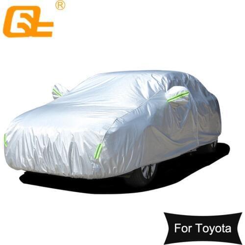 Car Covers Add cotton Outdoor sun uv protection dust rain snow protective universal for Toyota Camry Corolla RAV4 Yaris reiz