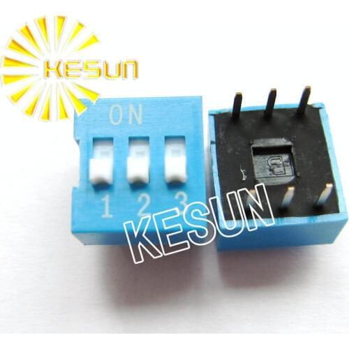 FREE SHIPPING 20PCSx China Quality DS-03 Blue 3P DIP Switch 2.54mm 3 Position Encoder Switch Slide Switch