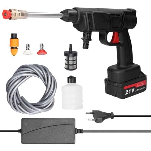 Household Cleaning Machine Cordless High Pressure Car Wash Tool Vehicle Cleaning Machine Automobile Washer with Foam Bottle