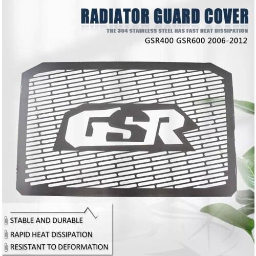 Motorcycle parts Stainless Steel Radiator Grille Guard Cover Protector For GSR 400 600 GSR400 GSR600 2006-2012 07 08 09 10 11