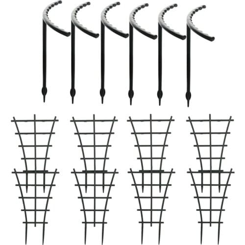 Tie Support 8 PCS Garden Plant Climbing Frame Anti-fall Bracket Rack Flowers Suitable For Flower Pots Mini Supports Stakes