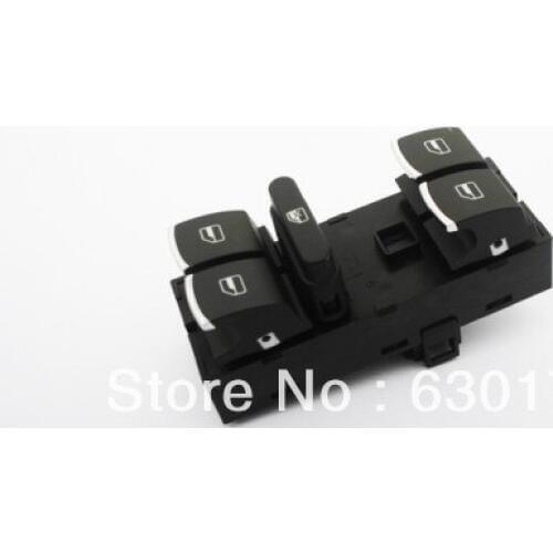 Chrome Driver Side Power Window Panel Switch For VW Volkswagen Polo 6R