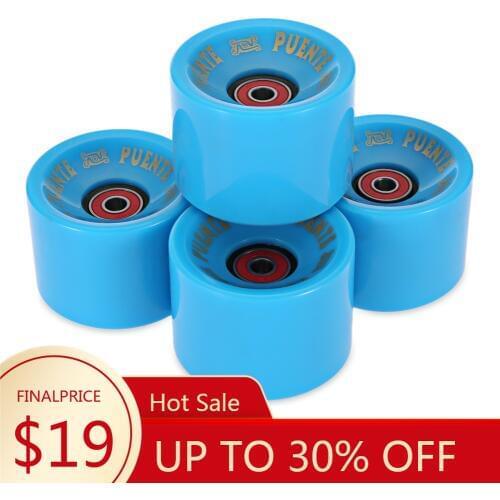 4 Pieces 70 X 51MM Longboard Wheel Skate Roller with ABEC-9 Bearing Smart Skateboard Wheel Roller Skate Board Long Board Wheel