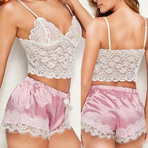 Comfortable Women Lingerie Set Sexy Bra Women Underwear Sleeveless Strap Lace Satin Panties Transparente Bra Sets Lenceria Mujer