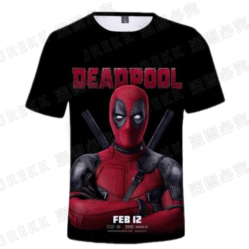 2021 Summer Deadpool Fashion 3D Print T Shirt Men Women Children Streetwear Short Sleeve Boy Girl Kids Casual Tops Tee Clothing