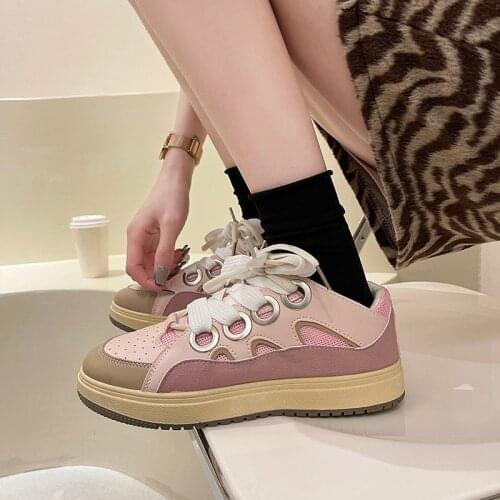 HOT 2021 New Latest Beautiful Girl Sports Shoes Comfortable Fashion Pink White Site 35-40