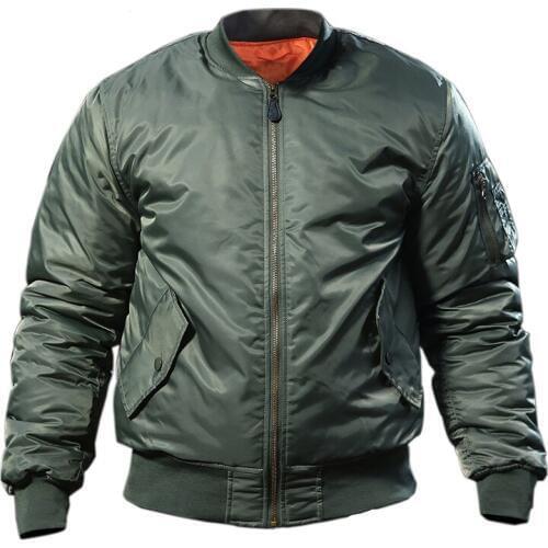 MA1 Army Air Force Fly Pilot Jacket Military Airborne Flight Tactical Bomber Jacket Men Winter Warm Aviator Motorcycle Down Coat