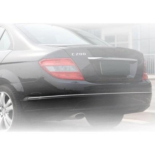 1PCS Of C200 C180 C280 C300 Rear Bumper Cover Chrome Strip For Benz C CLASS W204 Year 2008-2010