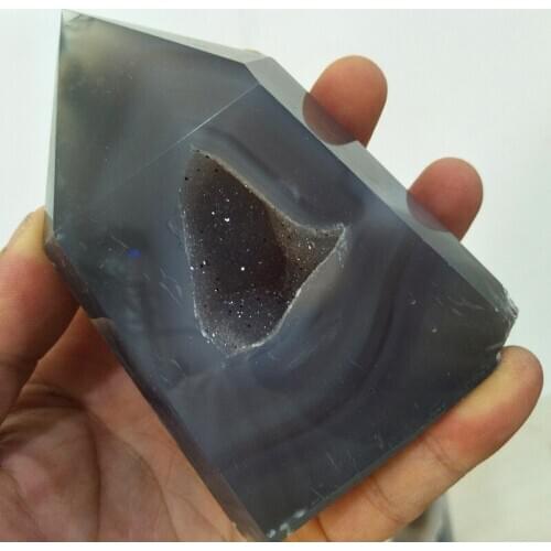 Natural agate geode crystal wand points feng shui stone healing crystal wands chakra energy