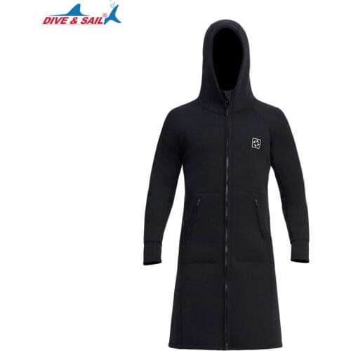 2021 New 3MM Men Women Neoprene Hooded Windbreaker Wetsuit Diving Suit Keep Warm Swimwear for Snorkeling Fishing Swimming