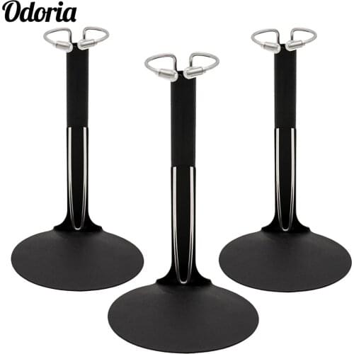 Odoria 3Pcs Doll Adjustable Wrist Stand Black Base C Type Display Holder 1/6 Action Figure Model Bracket Kid Toys Accessories