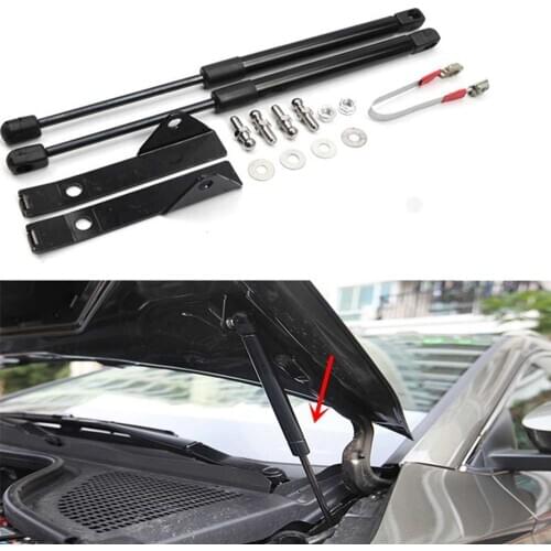 2pcs For Skoda Karoq 2017-2019 Front Bonnet Hood Support Gas Strut Car Engine Cover Spring Holder Support Shock Strut Damper