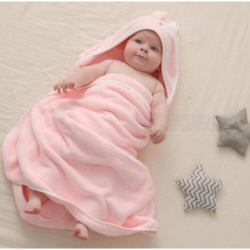 Infant Hooded Towel Newborn Baby Cocoon Swaddle Wrap Envelope Sleeping Bags Baby Bedding Clothes Cute Animal Shape Bath Towel