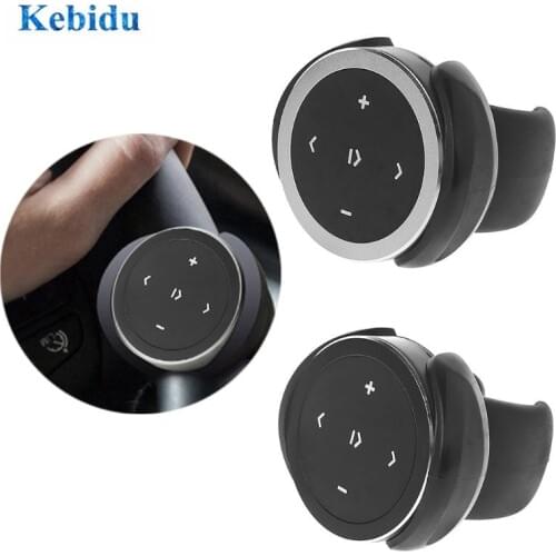 KEBIDU Wireless Bluetooth Media Steering Wheel Remote Control mp3 Music Play for Android IOS Smartphone Control Car Kit Styling