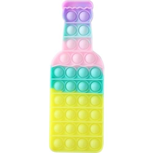 Push Bubble Fidget Toys Adult Stress Relief Toy Wine Bottle Shape Antistress Soft Squishy Anti-stress Gift Anti Stress Box