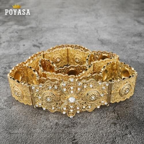 Luxury Gun metal color women belt chain metal waistband jewelry long adjustable length wedding caftan dress belt