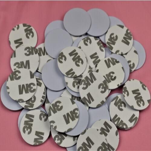 5pcs/lot 125KHZ TK4100 EM4100 RFID Coin ID Card With 3M Adhensive Sticker Read Only Diameter 25mm for Access Control