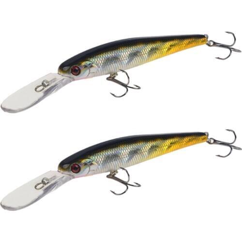 1pcs Minnow Fishing Lure 12.5cm 13.5g 3D Eyes Artificial Hard Bait Deep Sea Bass Lure Crankbait Wobblers Fishing Tackle