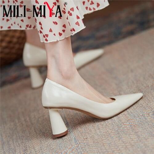 MILI-MIYA Attractive Square Toe Round Heel Women Mules High Quality Slip On Slides Summer Pleated IrreLadies Office Slides Shoes