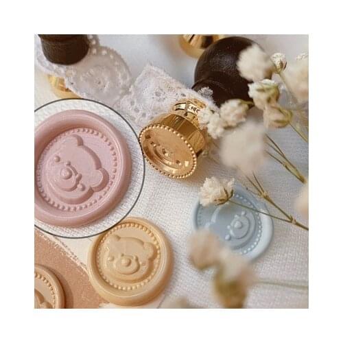 Bear dog Sewing Machine Special-shaped Wax Seal head Lacquer Seal Head Wedding Greeting Card Wax Seal gifts