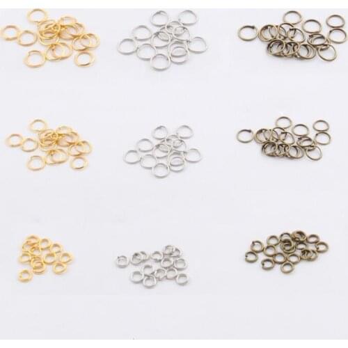 10g/lot 3 5 6 7 8 10 14mm Jump Rings Silver Split Rings Connectors for Diy Jewelry Finding Making Accessories Wholesale Supplies