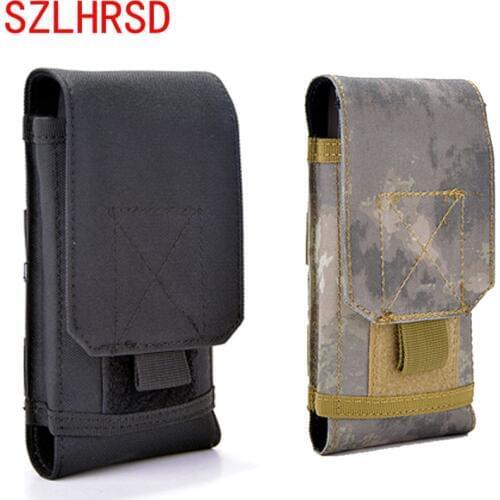 Doogee BL5500 Lite Doogee S40 JESY J7 J9S Bag Outdoor MOLLE Army Camouflage Bag Hook Loop Belt Pouch Holster Cover Case
