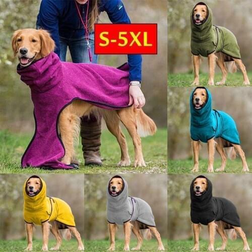 Super Warm Thick Winter Dog Clothes Waterproof Dog Jacket Puppy Pet Vest Coat Hoodies Dogs Greyhound Wolfhound Shepherd Clothing
