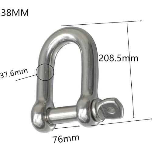 Stainless Steel U Shape Shackles with Screw Pin for Boating Anchor Accessories