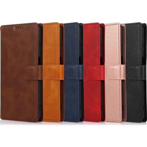 High-quality Leather Wallet Case for Samsung Galaxy A01 A10 A12 A21S A31 A20E A40 A41 A42 A50 A51 A70 A71 A6 A7 2018 Case
