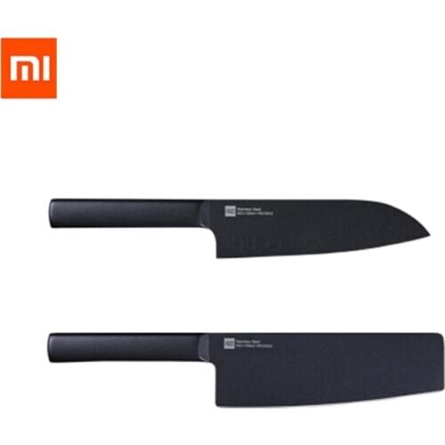 Xiaomi Kitchen Knife Huohou Stainless Steel Knife Knives Cook Set 7 Inch Material 50Cr15MoV HRC 55 Xmas Christmas new year gift