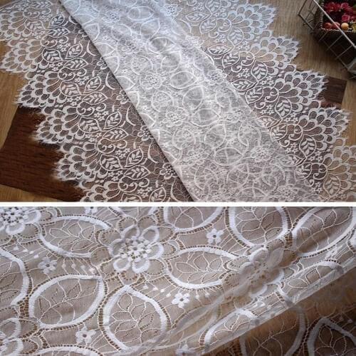 1.5M / width 150cm exquisite eyelash Lace fabric Soft gauze lace DIY clothing accessories