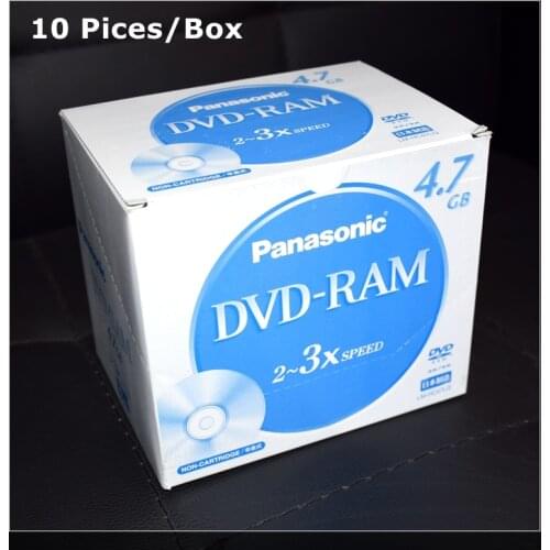 10PCS/BOX JAPAN 4.7G LM-HC47LQ 12CM 2-3X SPEED DVD-RAM Rewriteable disc Archive CD Recording disk WHOLESALE