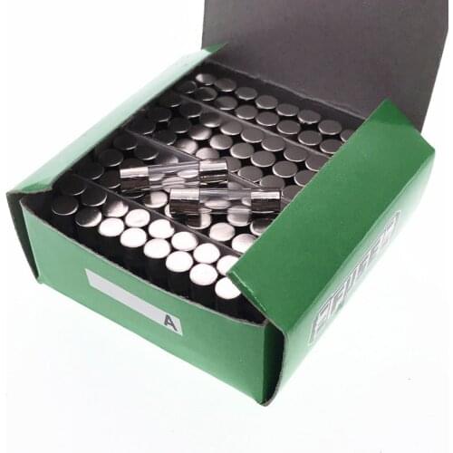 100pcs 5×20 5*20mm 250V Glass Fuse 3c ccc 0.1A0.2A0.5A1A1.5A2A3A4A5A6A7A8A10A15A20A25A30A green box Fast Glass Fuse New original