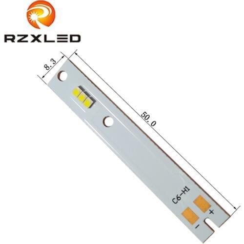 4PCS/Lot standard 15W C6 H1 LED 2016 Lamp For beam rectangle 50*8*1mm led vehicle headlamp be replaced ZES LUMILEDS LED lighting