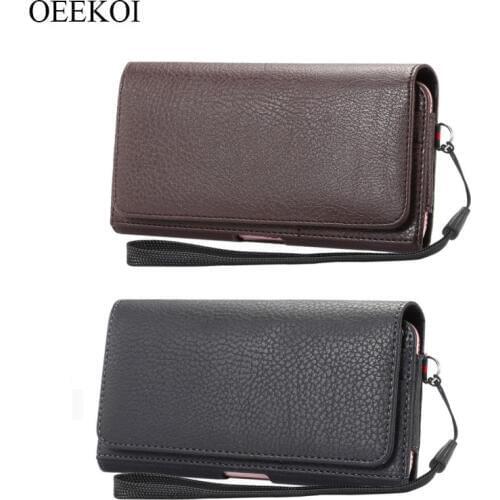 OEEKOI Lichee Pattern Card Slots Holder Pouch Case for Highscreen Fest XL Pro/Easy XL Pro/Power Five Max/Thunder/Bay 5.5Inch