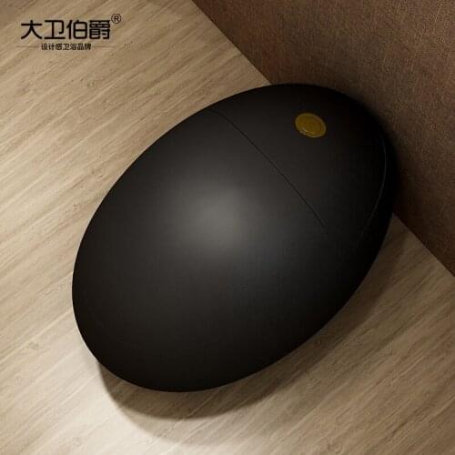 Color toilet household personality creative fashion egg toilet black Nordic