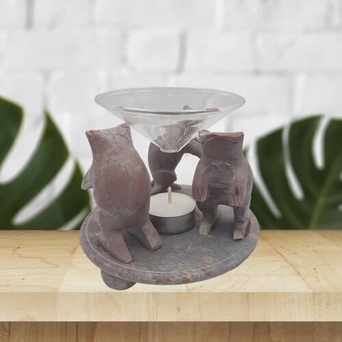 Adelya Life Handmade Frog Custom Stone Censer Decorative Gift