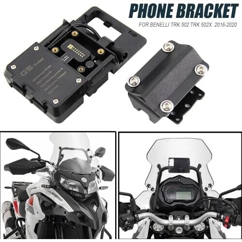 Motorcycle Navigation Bracket Mobile Phone GPS Plate Bracket Support Phone Holder For BENELLI TRK502 TRK 520X Jinpeng TRK502 X