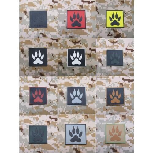 K9 Dog paw Morale of tactical military 3D PVC patch